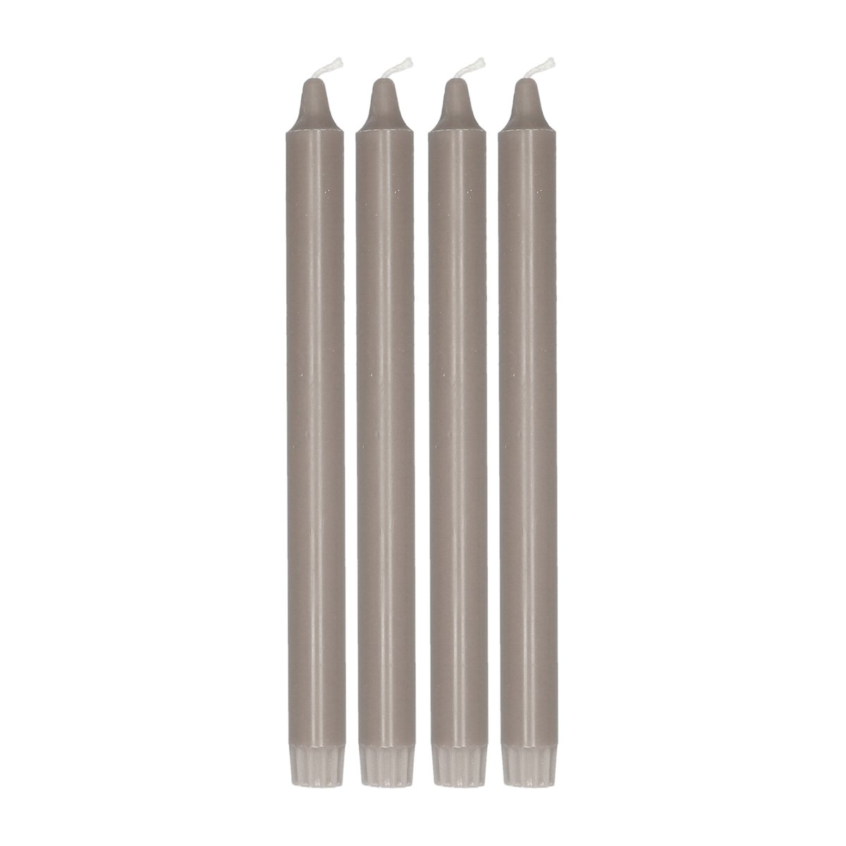 Scandi Essentials Ambiance tapered candle 4 pack 27 cm Taupe