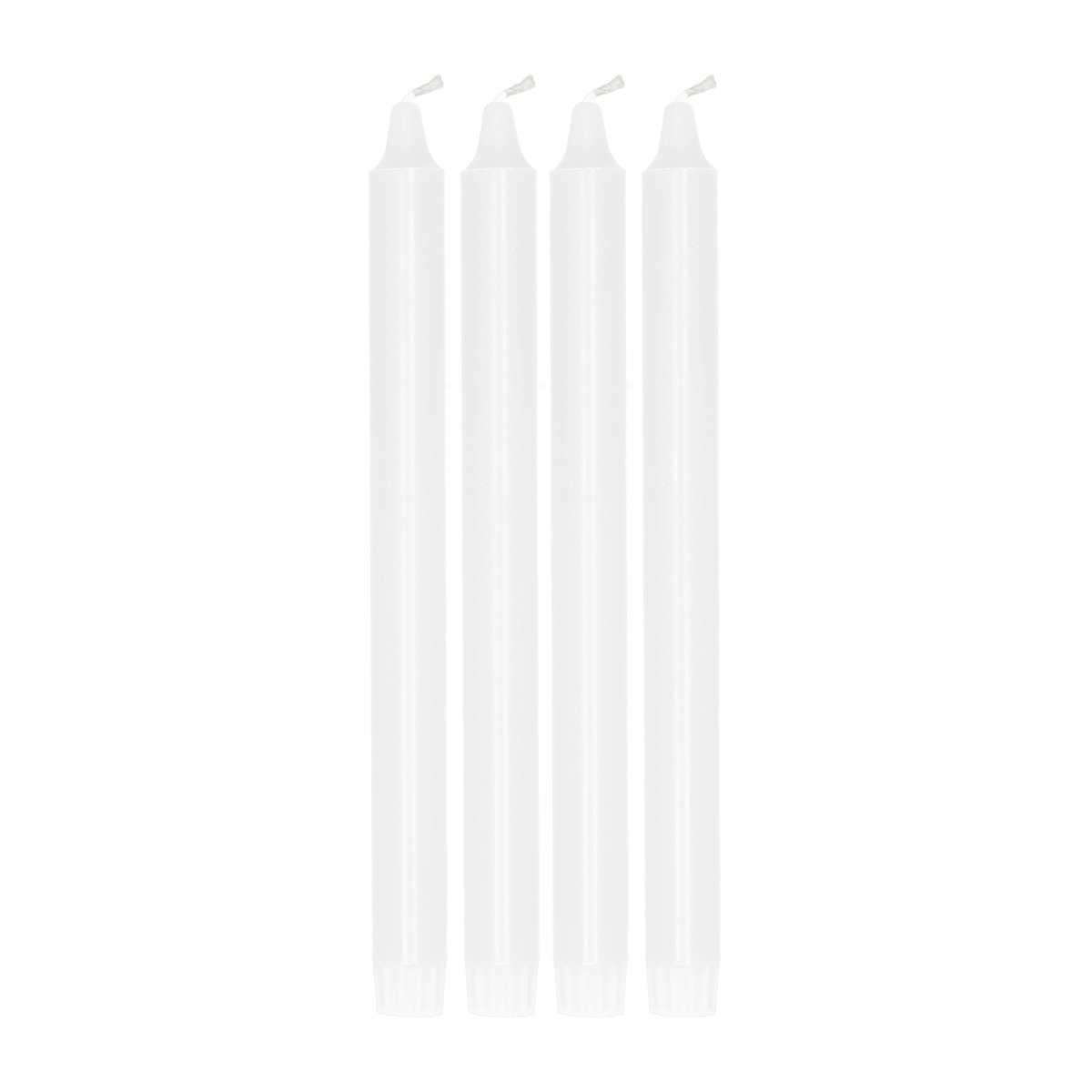 Scandi Essentials Ambiance tapered candle 4 pack 27 cm White