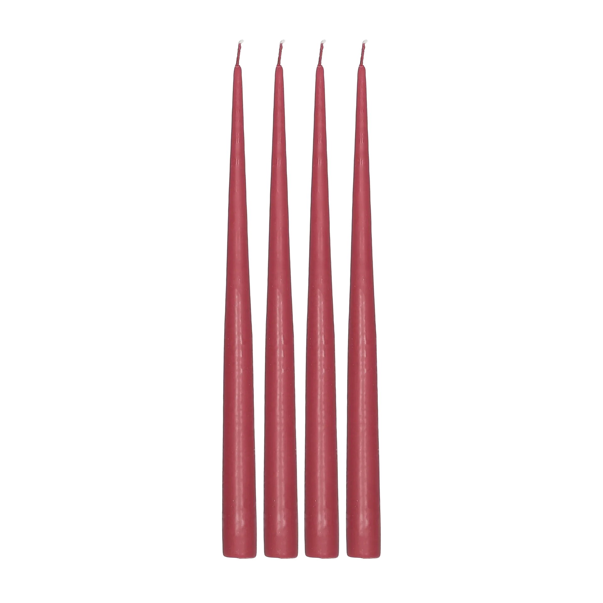 Atmosphere long candle 4 pack 32 cm, Dark red Scandi Essentials