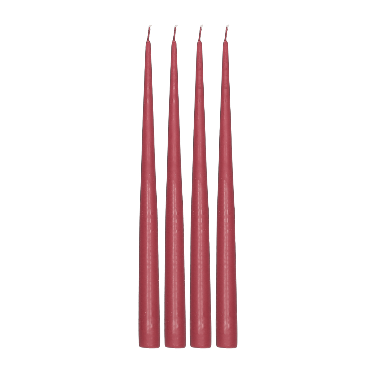 Scandi Essentials Atmosphere long candle 4 pack 32 cm Dark red