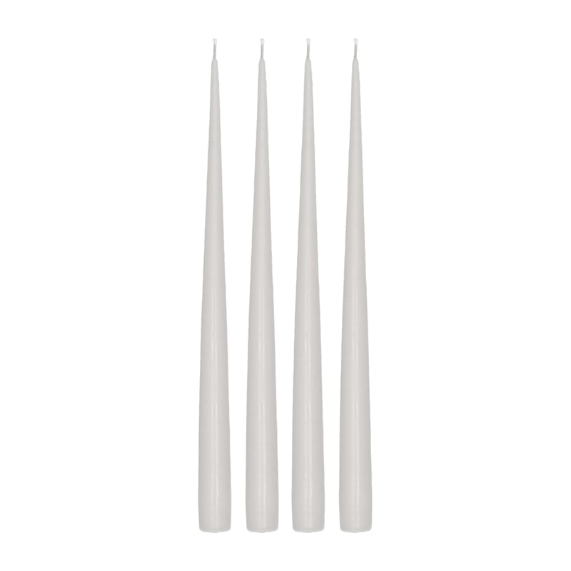 Scandi Essentials Atmosphere long candle 4 pack 32 cm Icy grey
