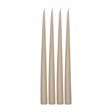 Atmosphere long candle 4 pack 32 cm - Sand - Scandi Essentials