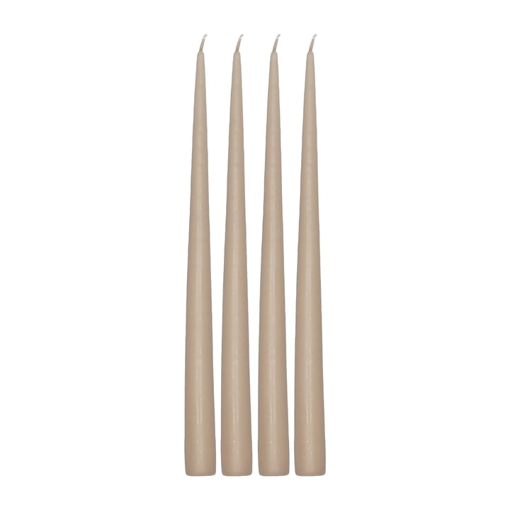 Atmosphere long candle 4 pack 32 cm - Sand - Scandi Essentials