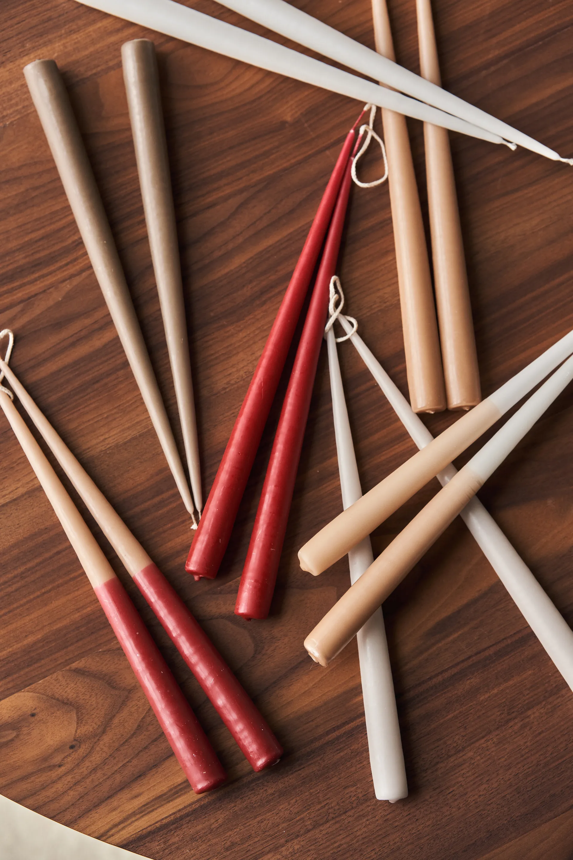 Atmosphere long candle 4 pack 32 cm, Sand Scandi Essentials