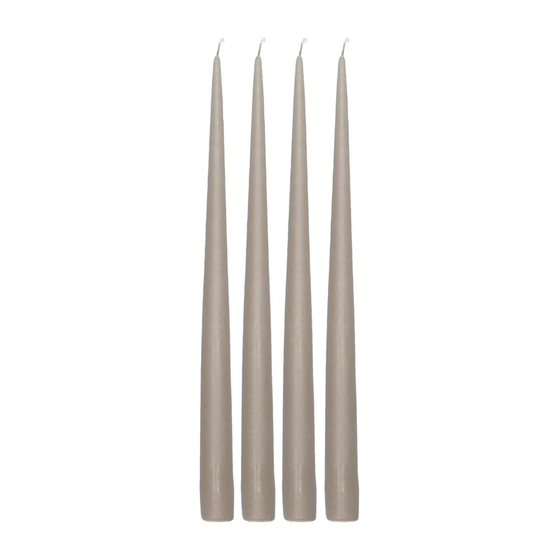 Scandi Essentials Atmosphere long candle 4 pack 32 cm Taupe