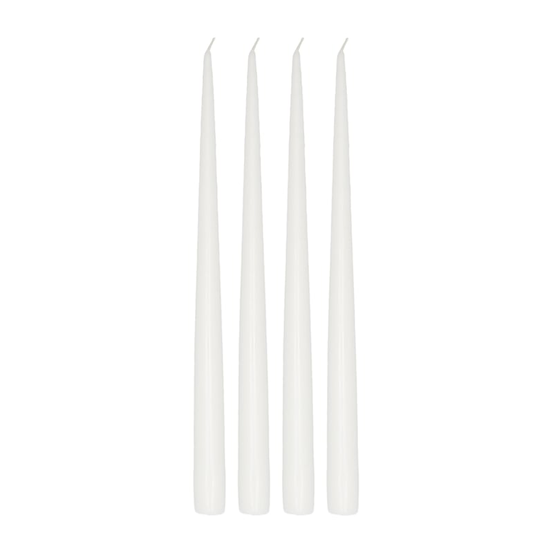 Scandi Essentials Atmosphere long candle 4 pack 32 cm White