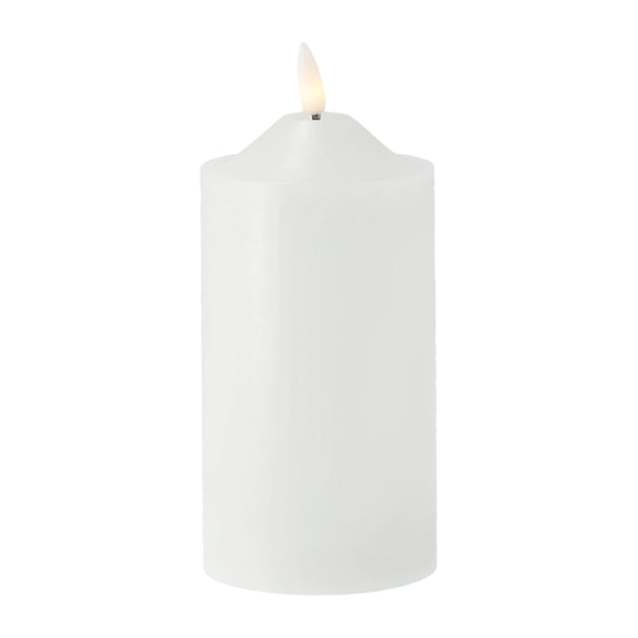 Bright block candle LED 17 cm - White - Scandi Essentials