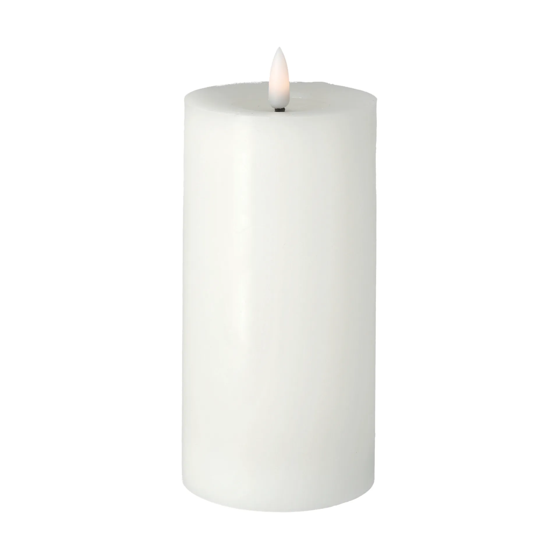 Bright Melt block candle 17,5 cm, White Scandi Essentials