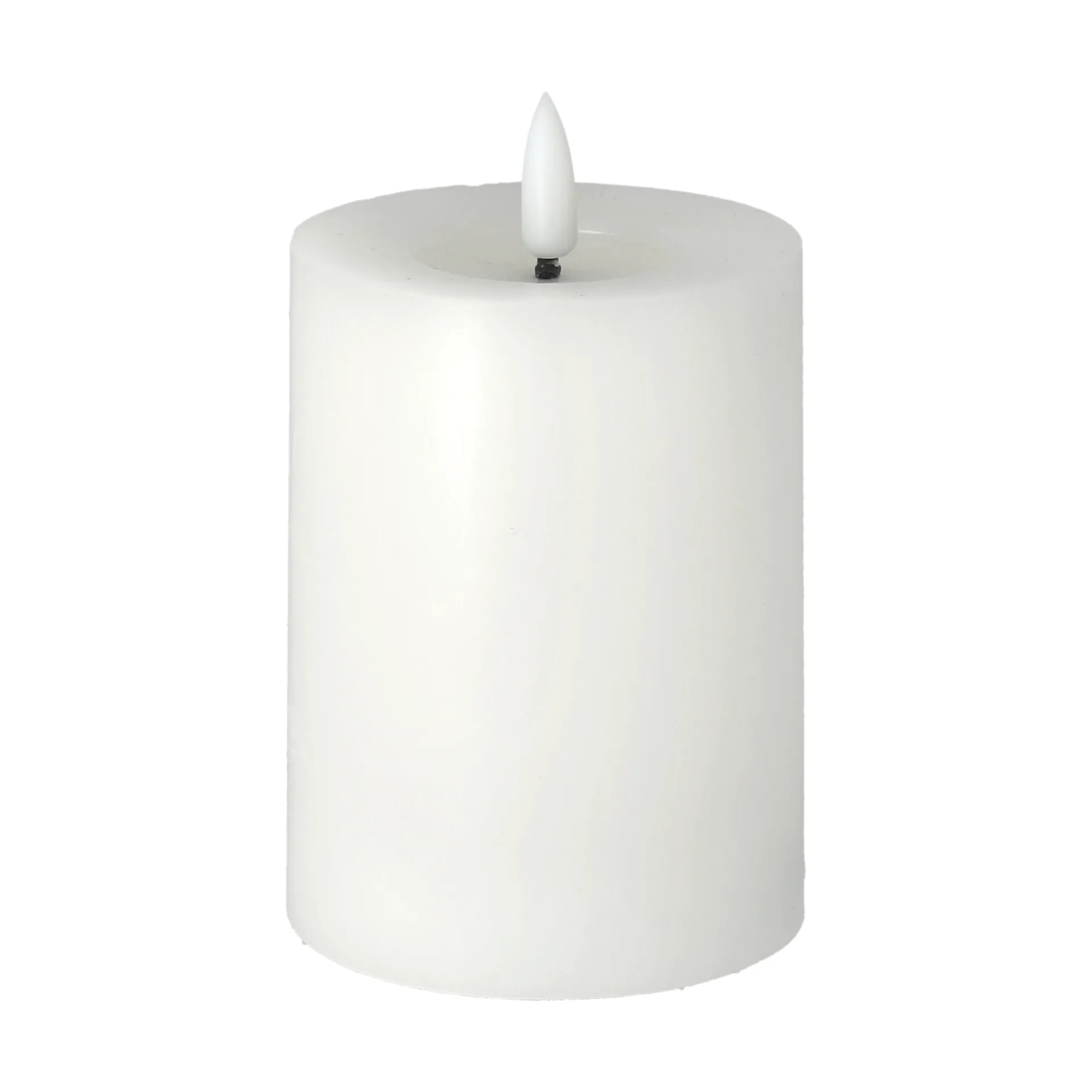 Bright Melt block candle LED 12,5 cm, White Scandi Essentials