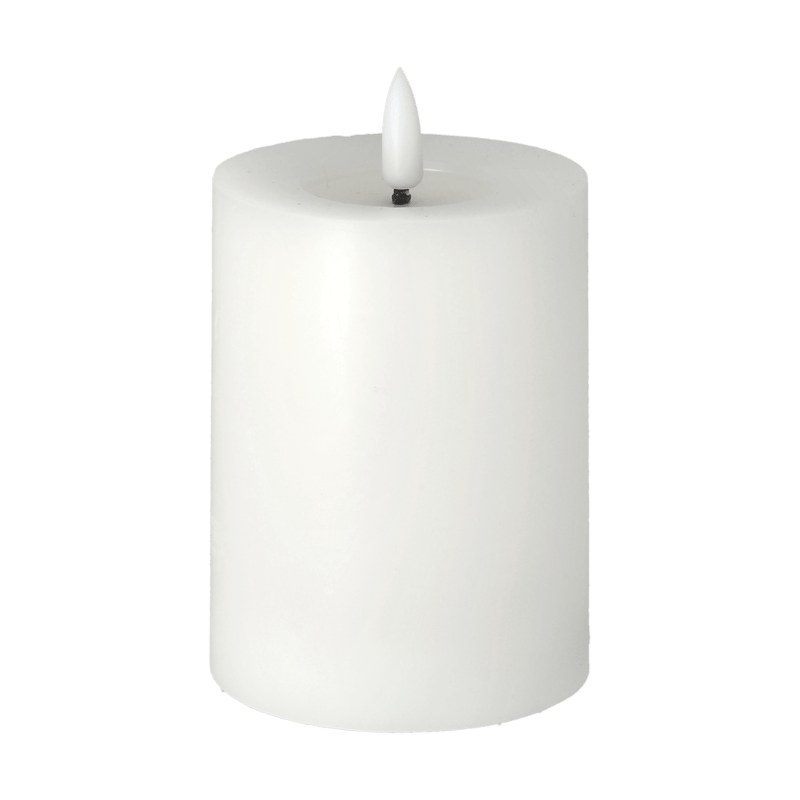 Scandi Essentials Bright Melt block candle LED 12,5 cm White