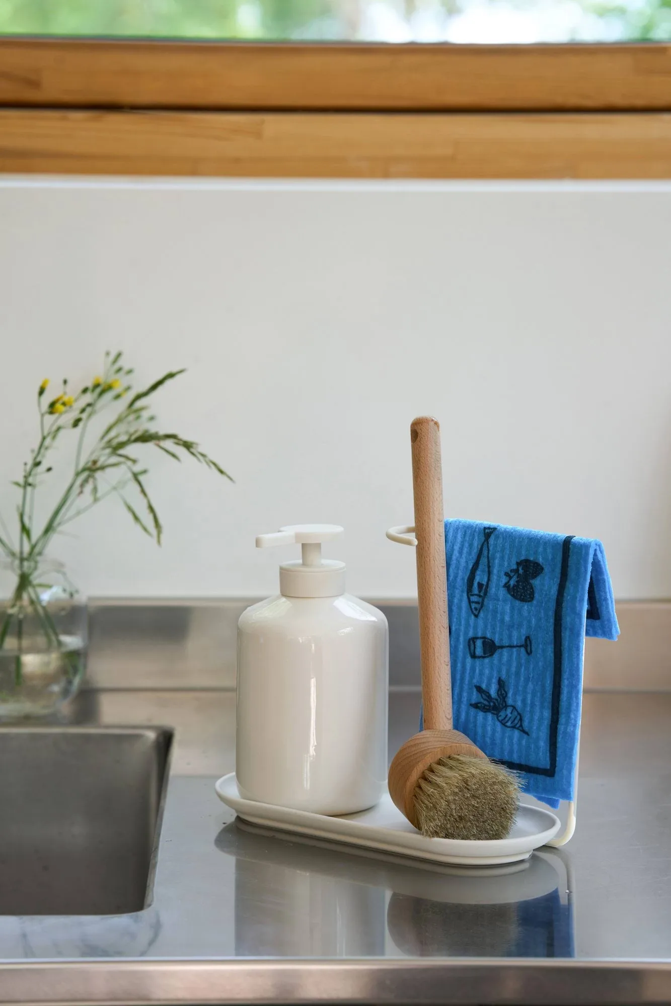 Daily patterned dishcloth, Blue, 3-pack Scandi Essentials