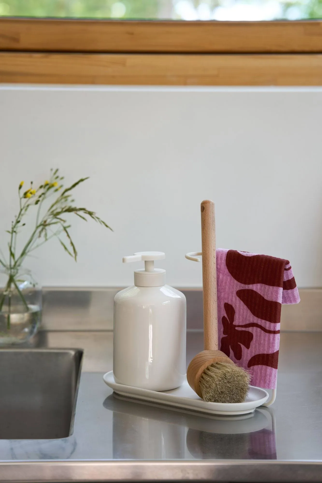 Daily patterned dishcloth, Pink, 3-pack Scandi Essentials