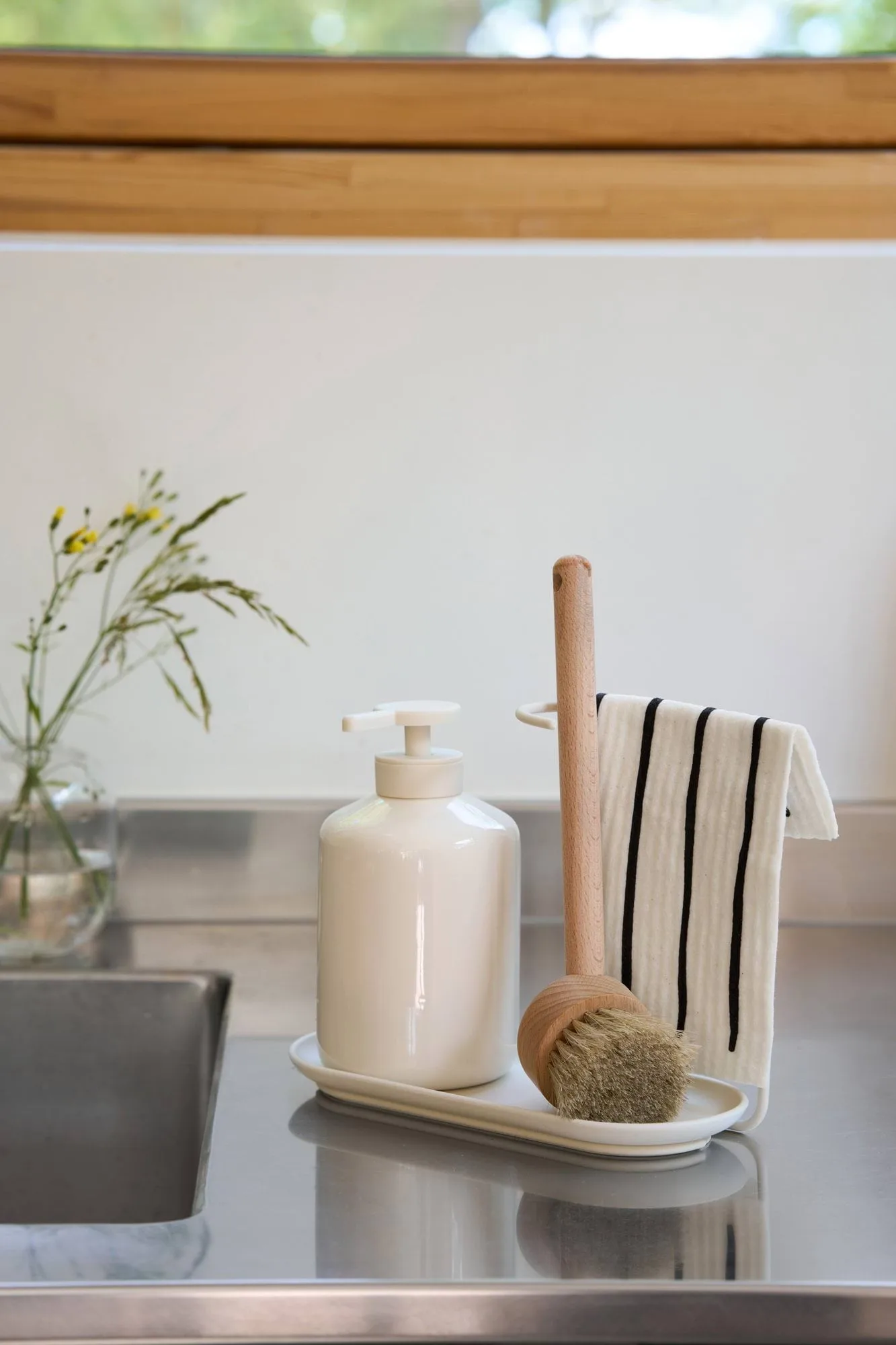 Daily patterned dishcloth, White, 3-pack Scandi Essentials