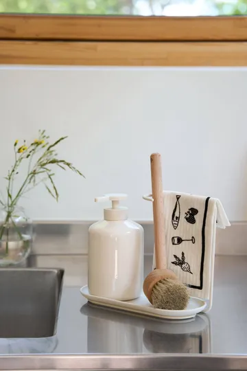 Daily patterned dishcloth - White, 3-pack - Scandi Essentials
