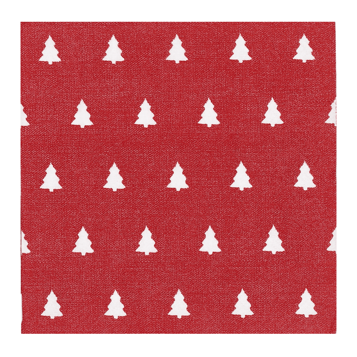 Scandi Essentials Linen trees serviette 33x33 cm 20-pack Red