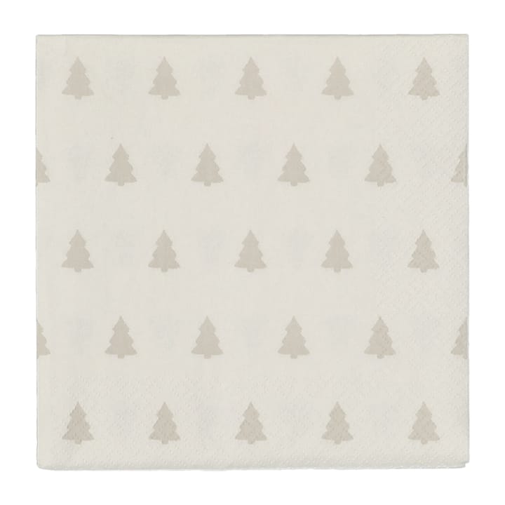 Linen trees serviette 33x33 cm 20-pack - sand - Scandi Essentials