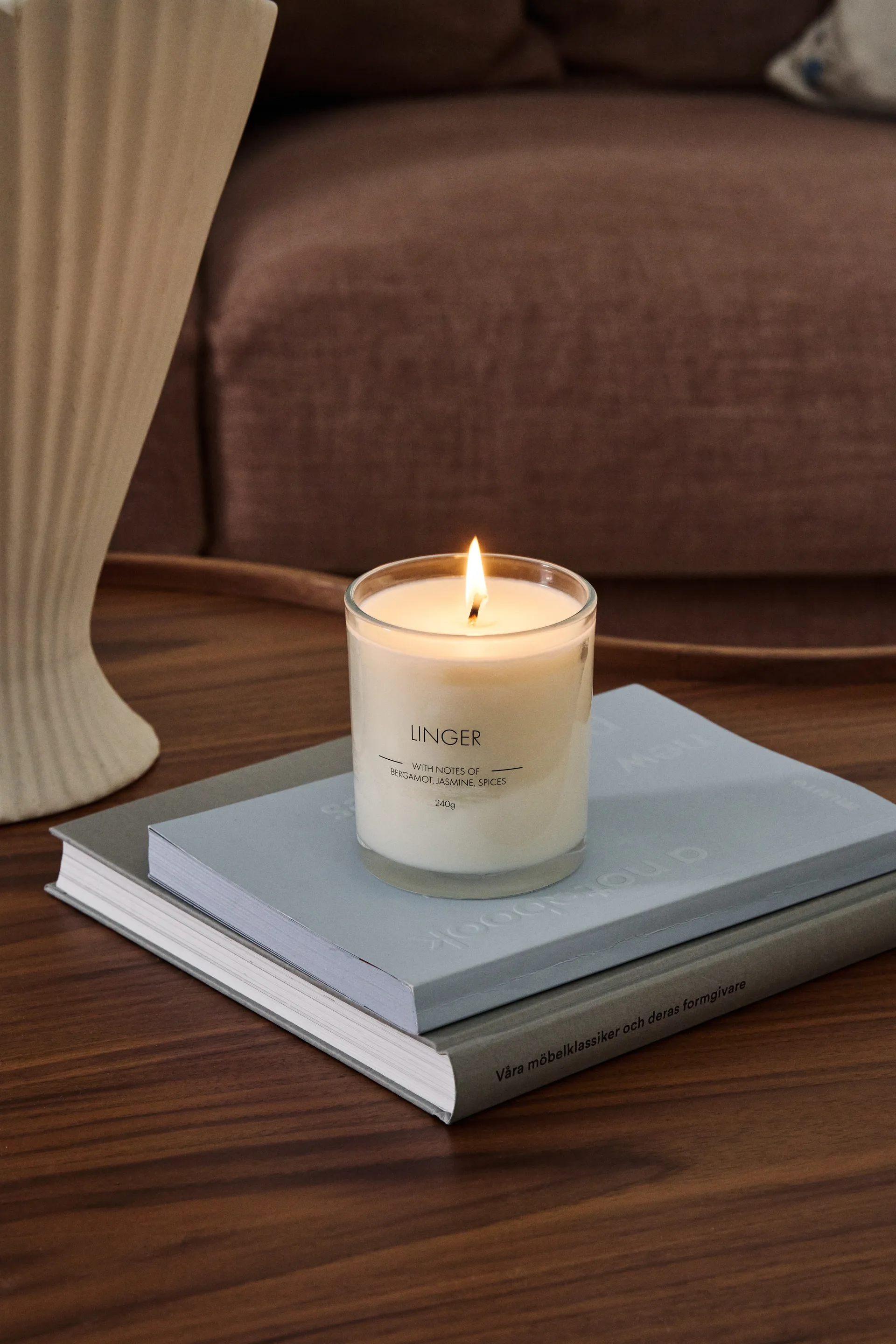 Linger scented candle, 260 g Scandi Essentials