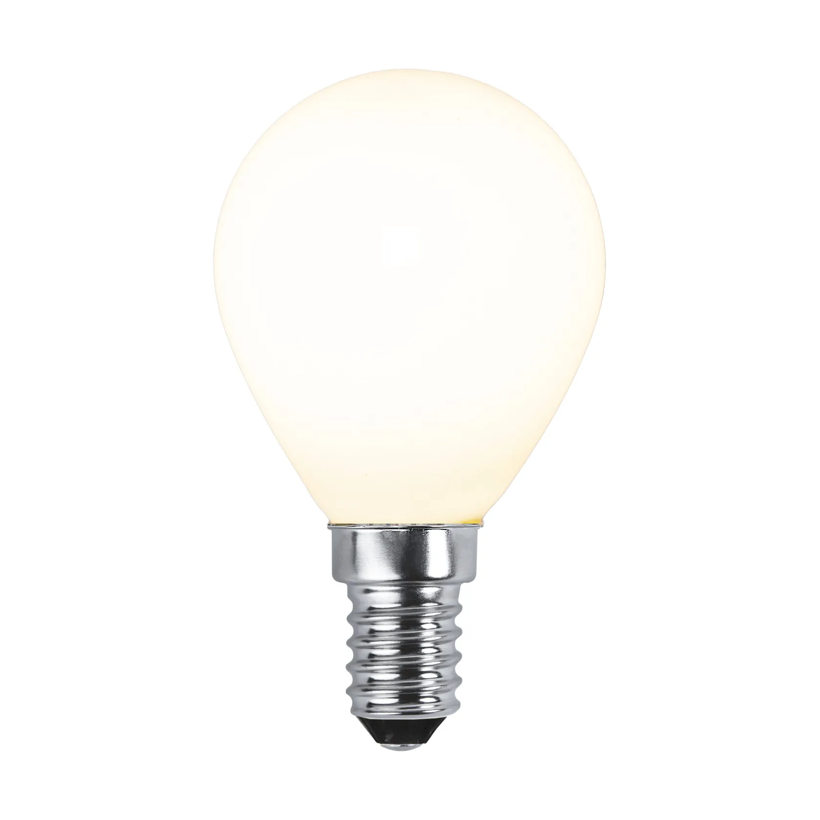 Lit dimmable light bulb E14 250lm LED filament, Opal, 3000K Scandi Essentials