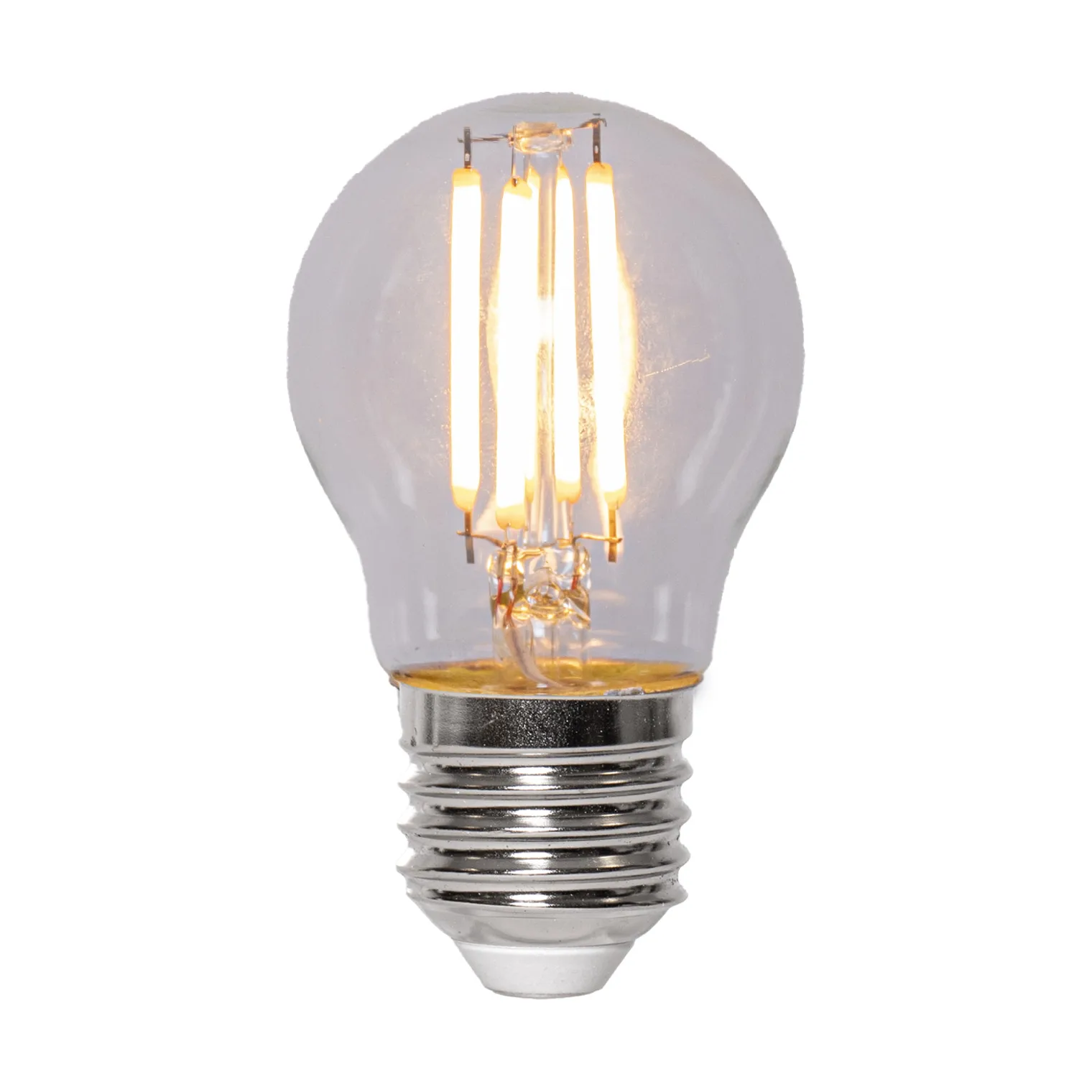 Lit dimmable light bulb E27 250lm filament, Clear, 2100K Scandi Essentials