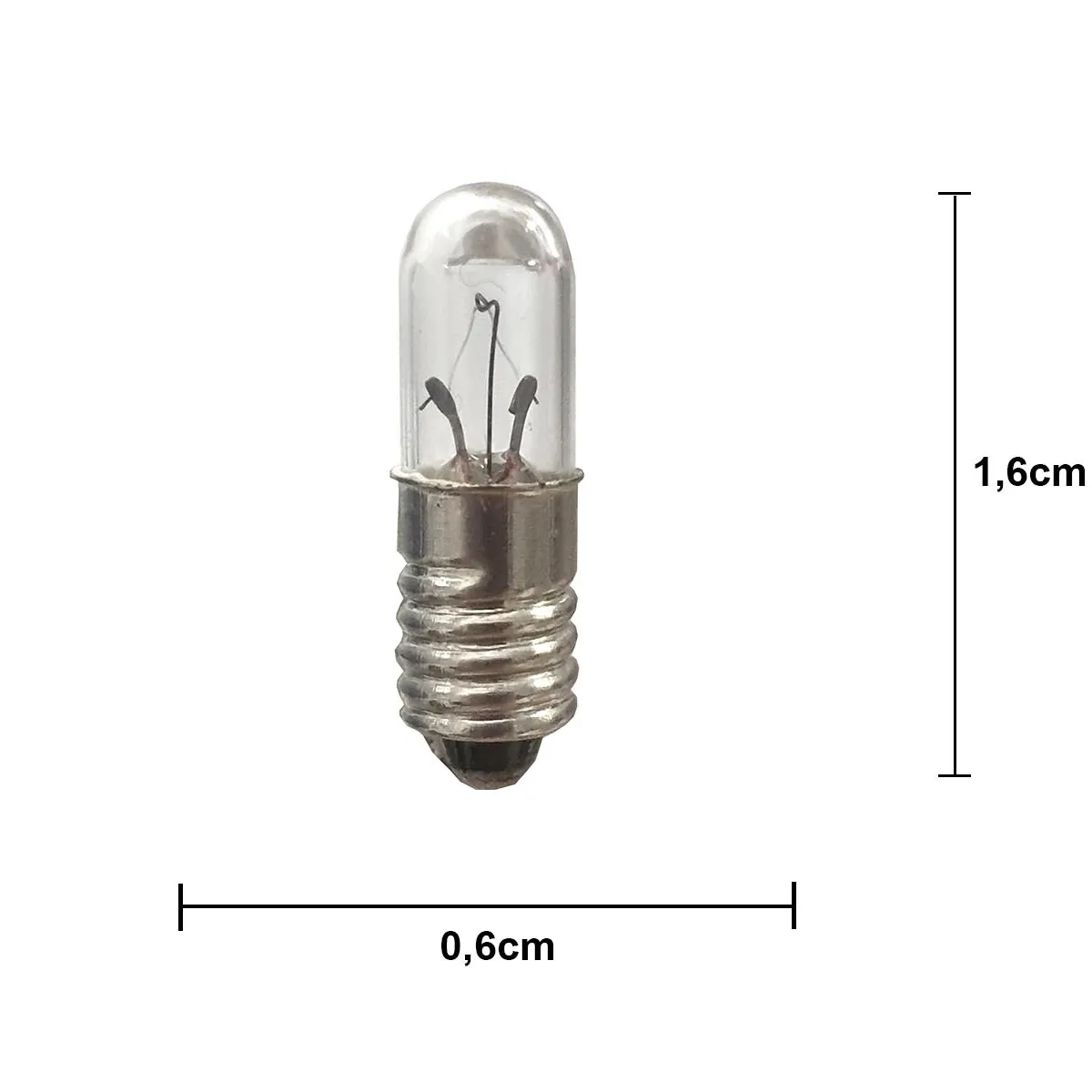 Lit light bulb E5 replacement 12V 0,6W, Clear Scandi Essentials