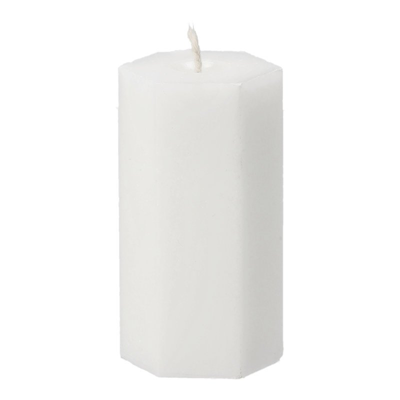 Scandi Essentials Luminous Spider web block candle Ø6x10 cm