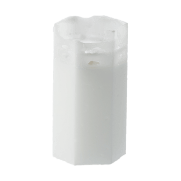 Luminous Spider web block candle - Ø6x10 cm - Scandi Essentials