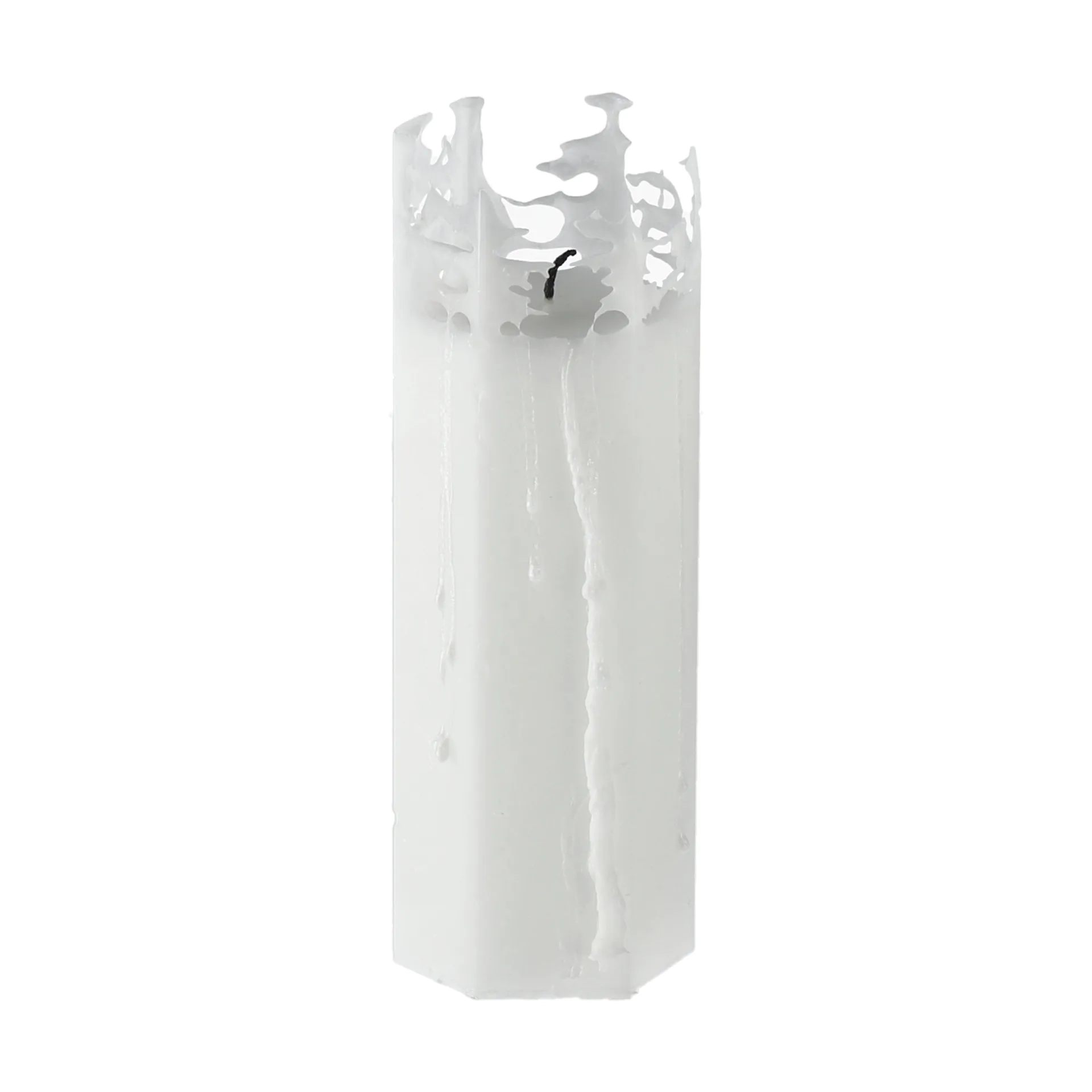 Luminous Spider web block candle, Ø6x15 cm Scandi Essentials