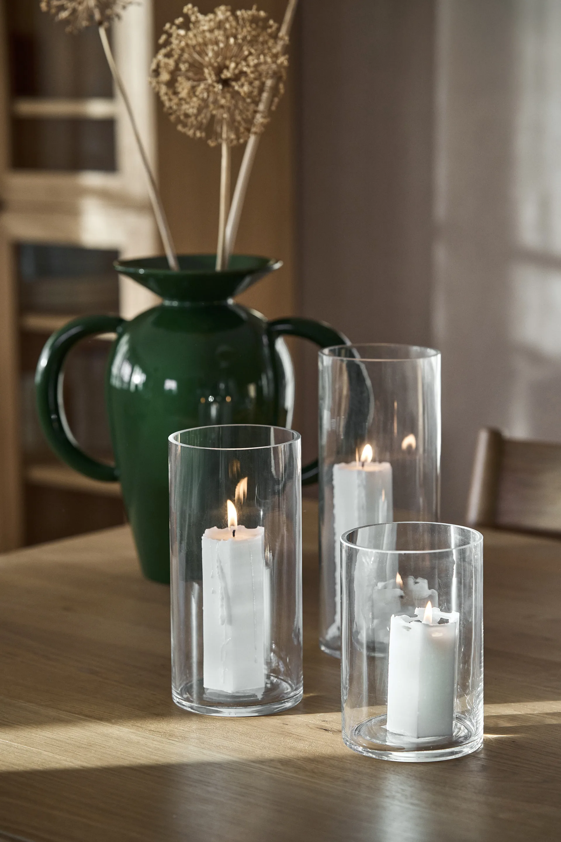 Luminous Spider web block candle, Ø6x15 cm Scandi Essentials