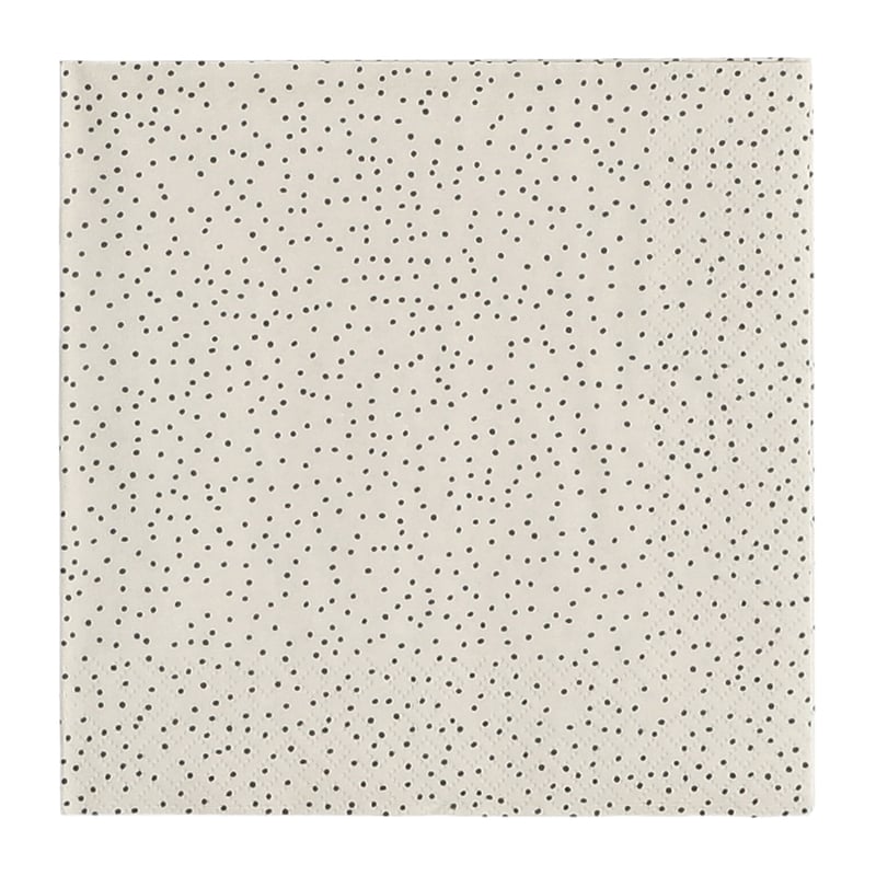 Scandi Essentials Solstickan napkins 33x33 cm 20 pack sand-black