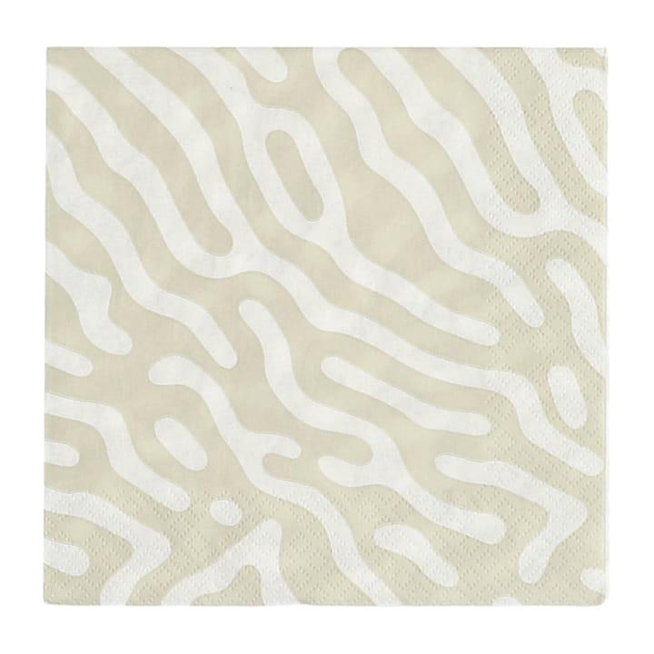 Solstickan napkins 33x33 cm 20 pack - sand-white - Scandi Essentials