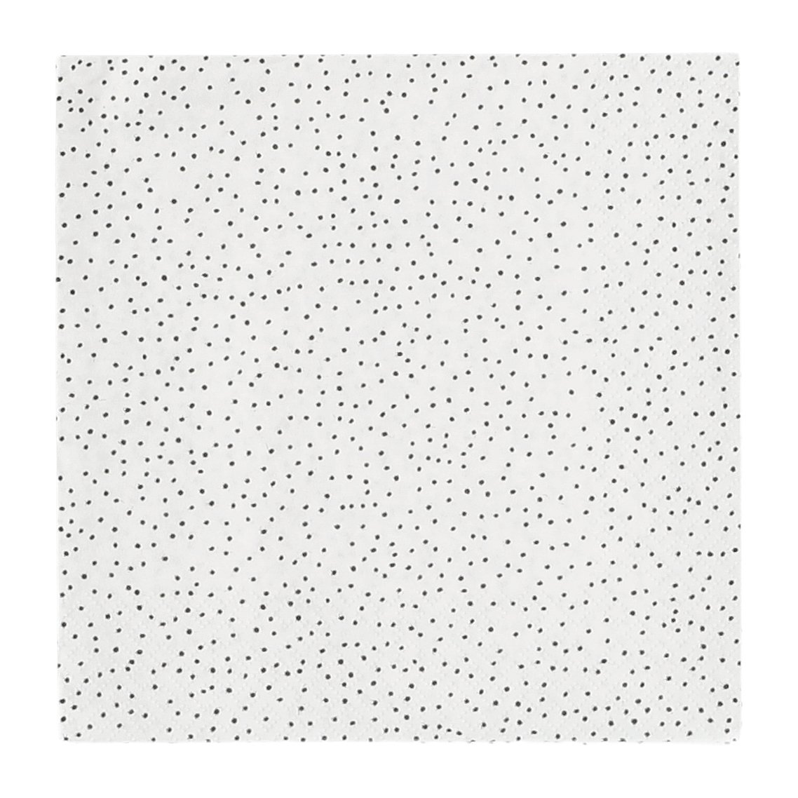 Scandi Essentials Solstickan napkins 33x33 cm 20 pack white-black
