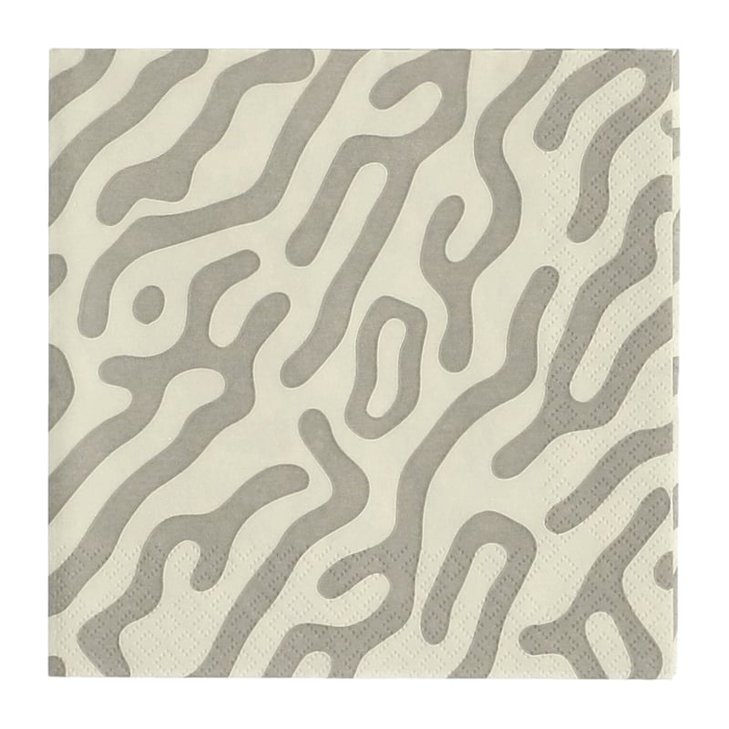 Scandi Essentials Trace napkins 33x33 cm 20 pack taupe-sand