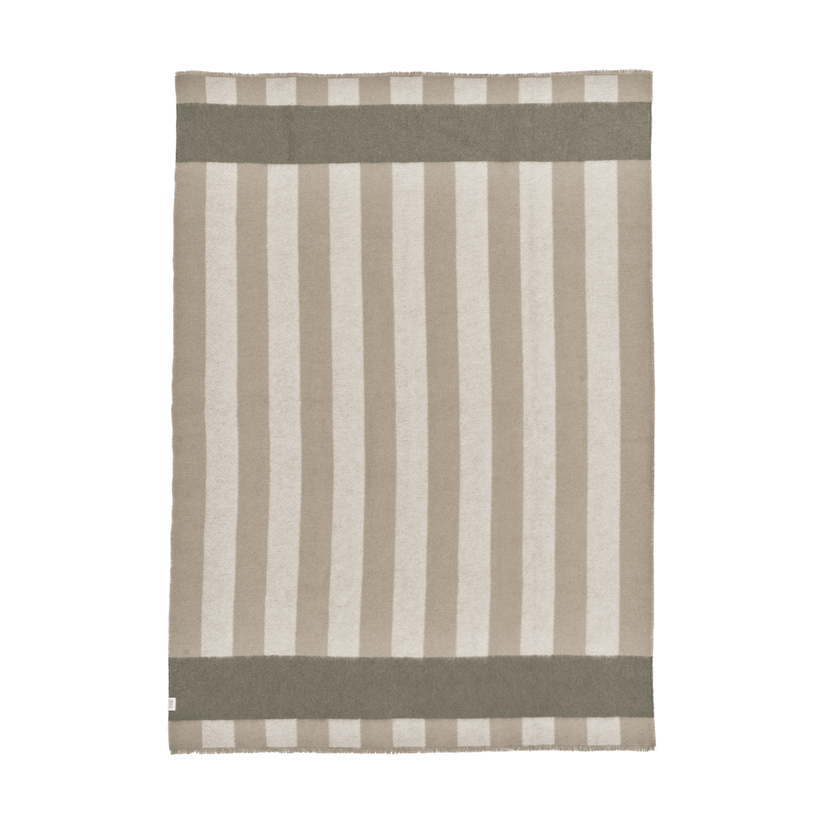 Scandi Living Aisles wool blanket 130x180 cm Beige | Scandinavian Design | Wool blankets & throws | Beige
