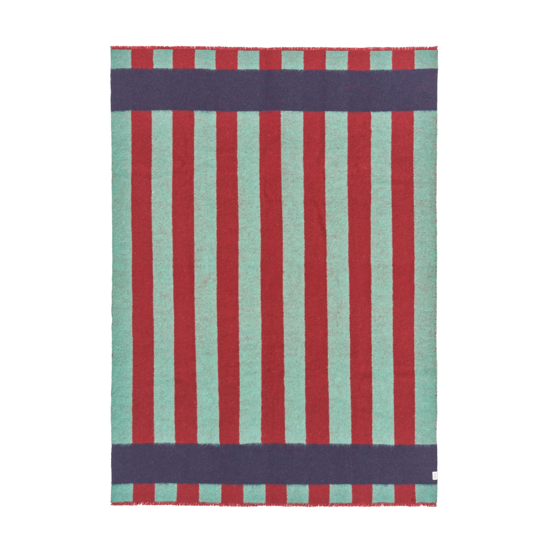 Aisles wool blanket 130x180 cm, Green Scandi Living