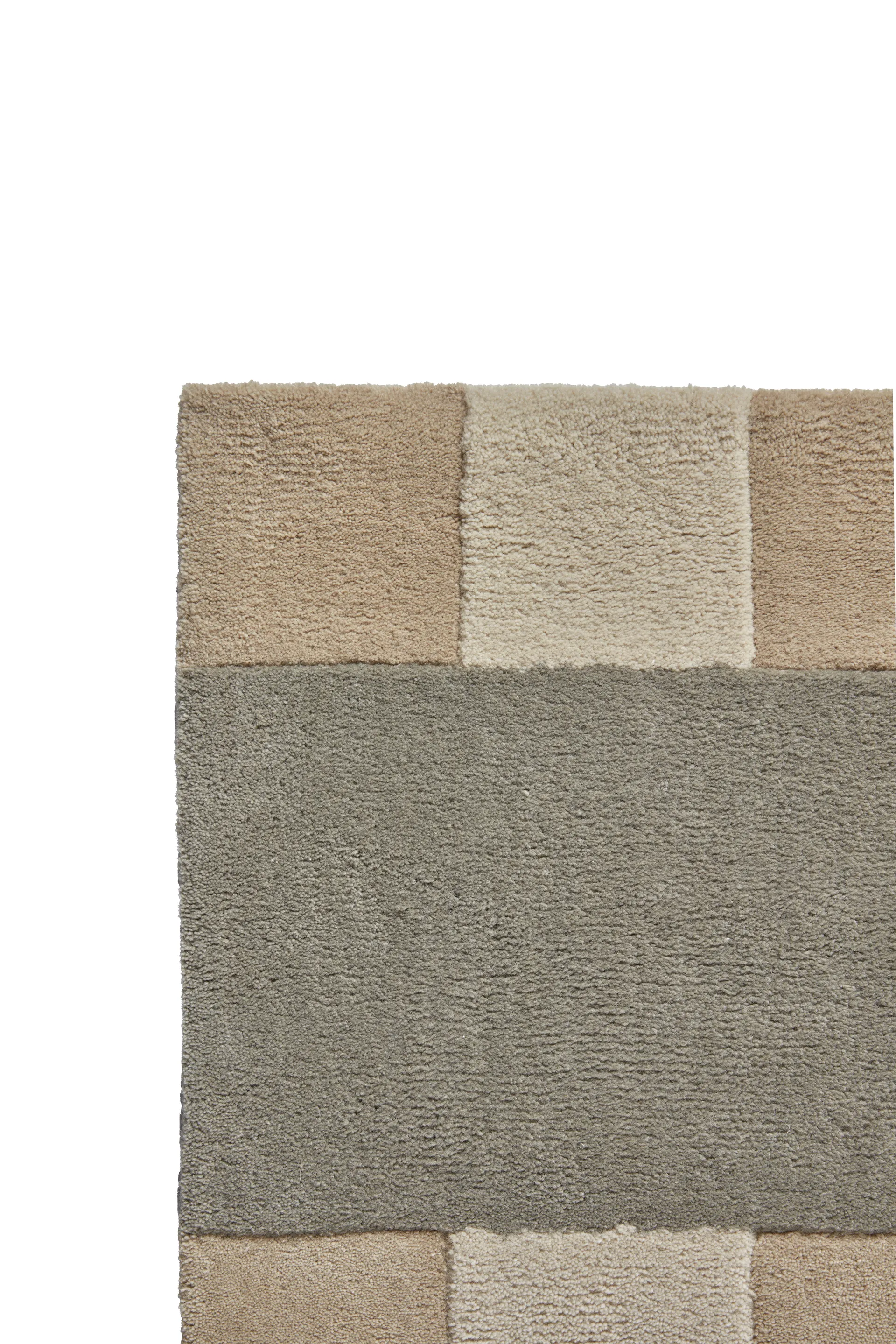 Aisles wool carpet, Beige, 170x240 cm Scandi Living