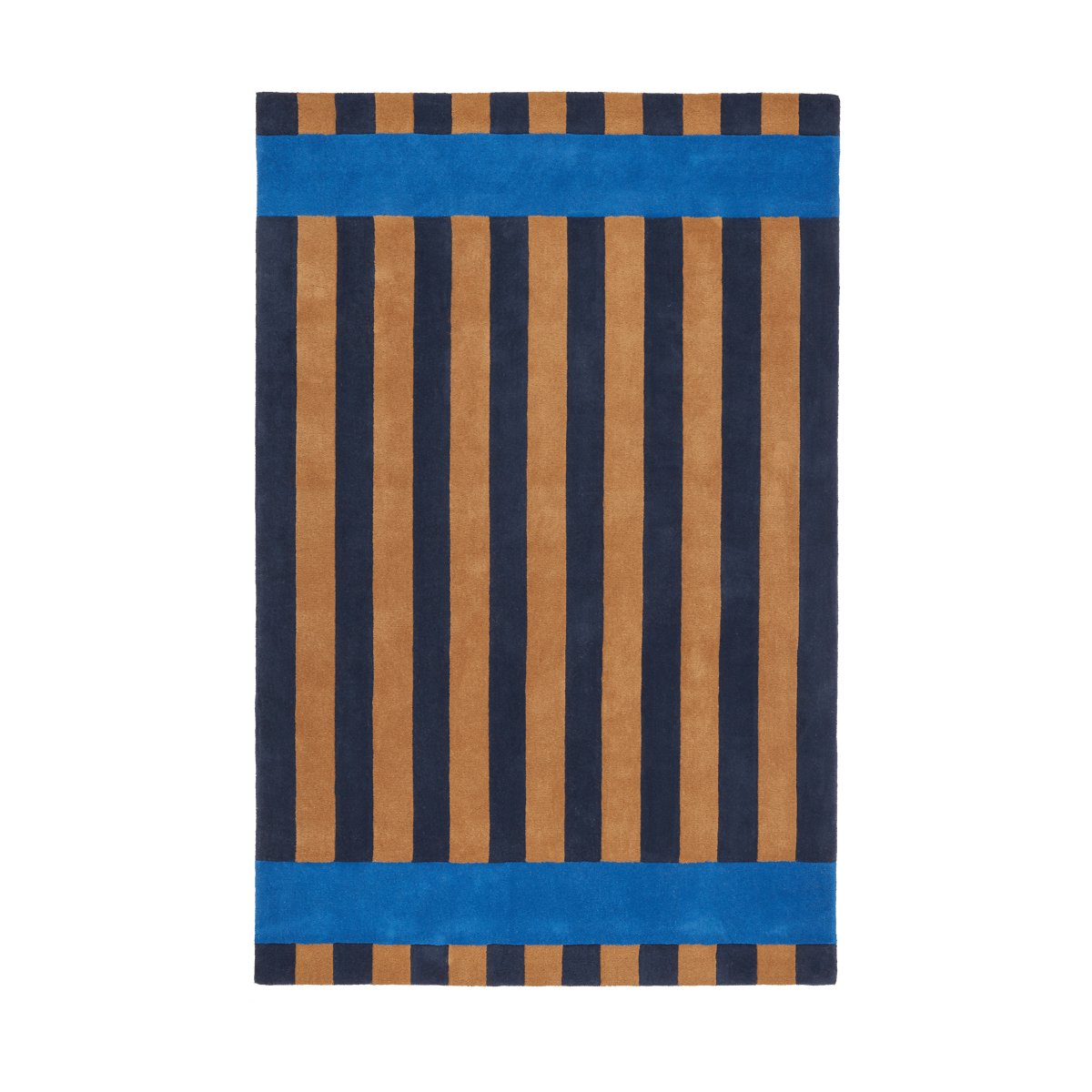 Scandi Living Aisles wool carpet Blue, 200x300 cm