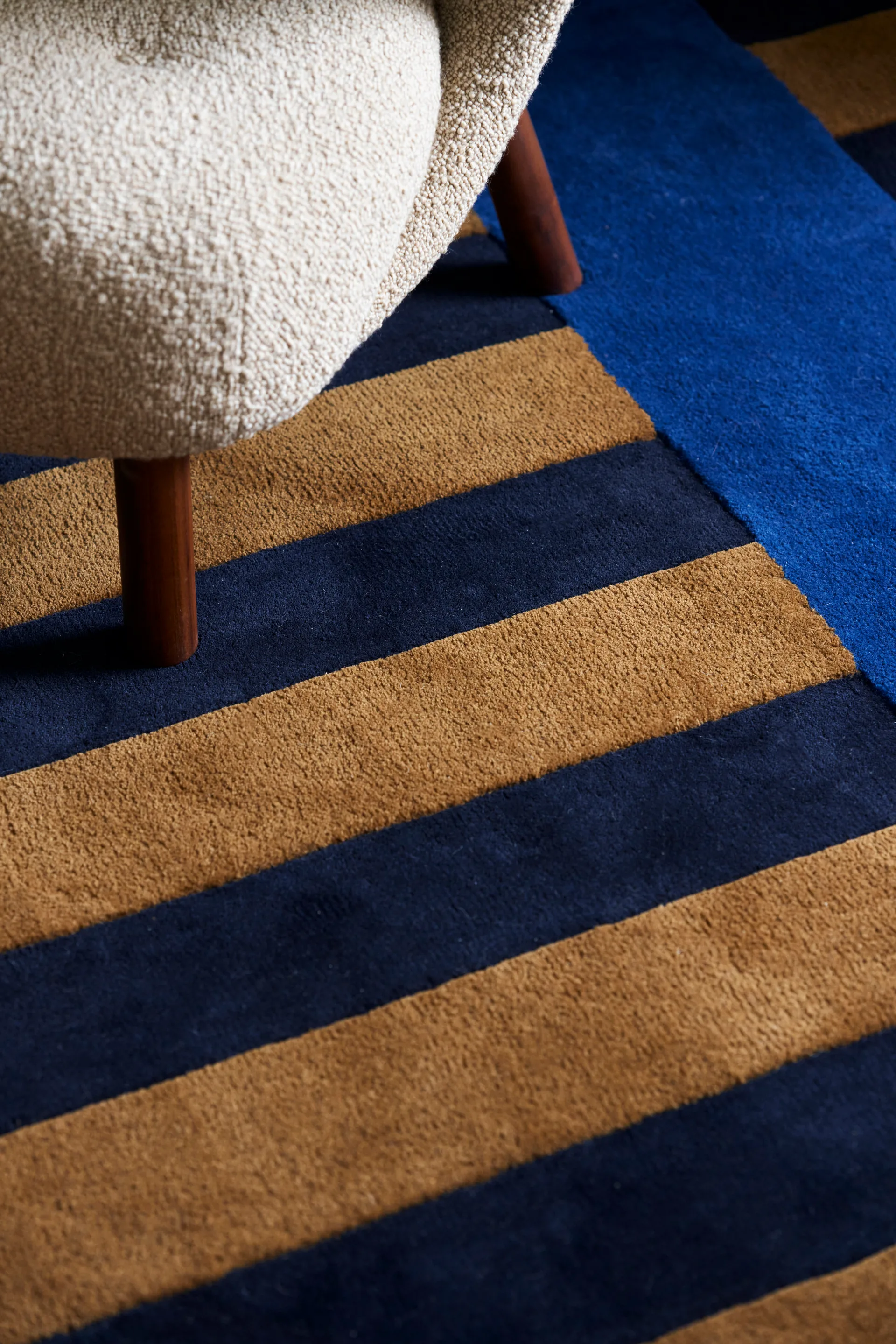 Aisles wool carpet, Blue, 200x300 cm Scandi Living