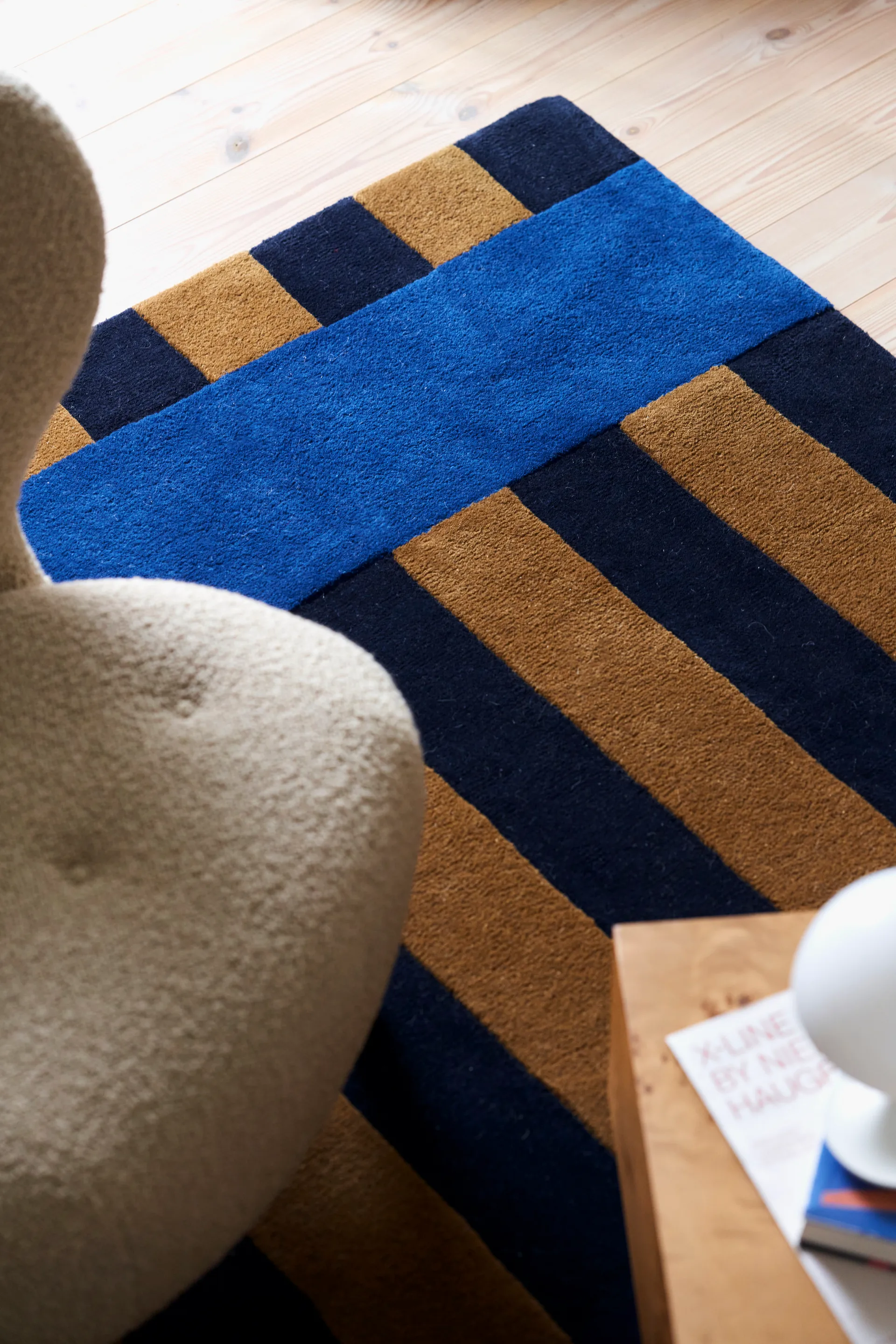 Aisles wool carpet, Blue, 200x300 cm Scandi Living