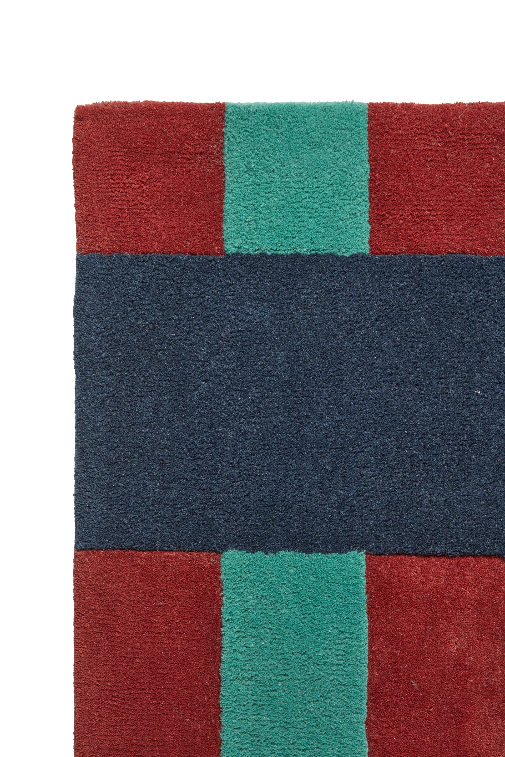 Aisles wool carpet, Green, 170x240 cm Scandi Living