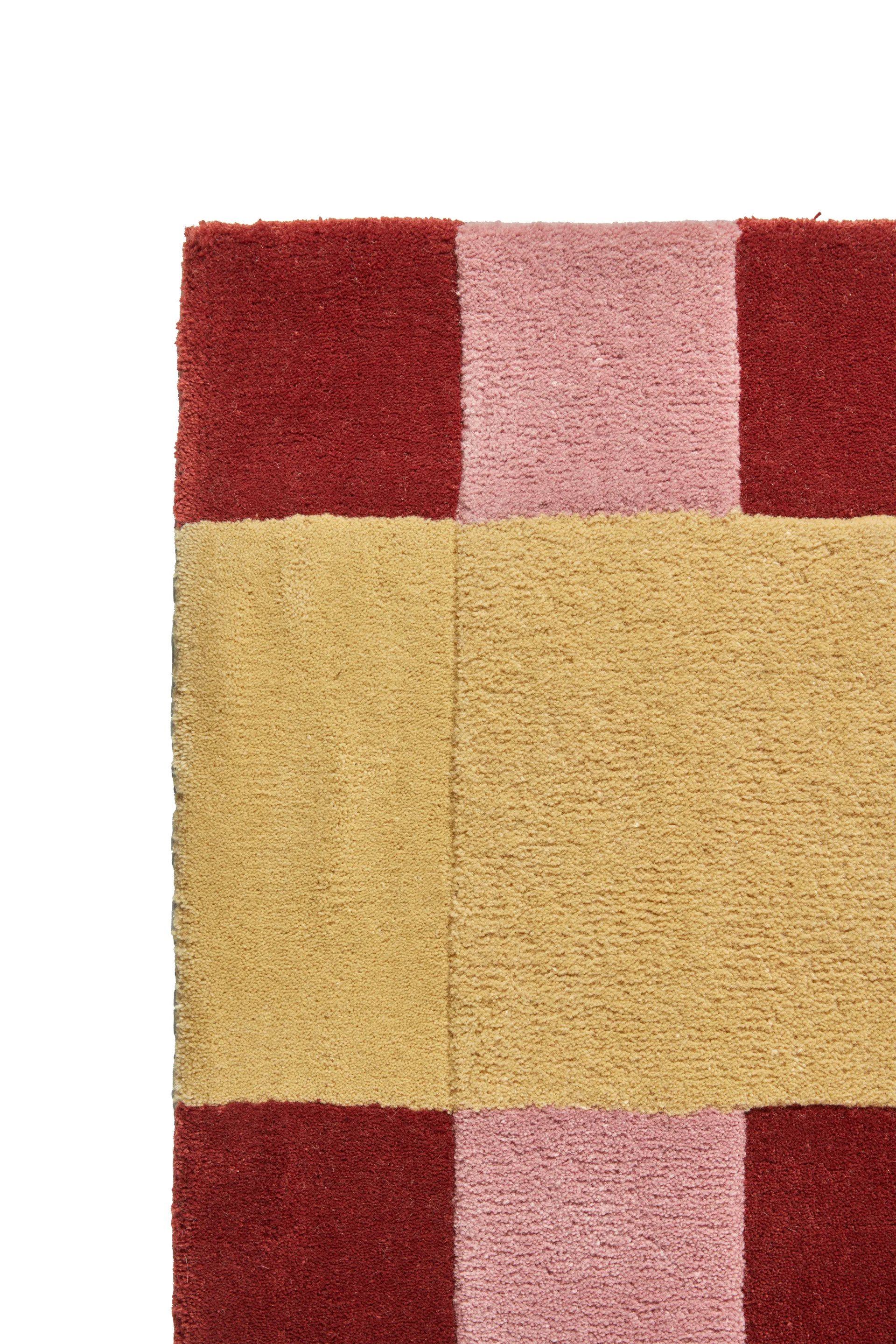 Aisles wool carpet, Red, 200x300 cm Scandi Living