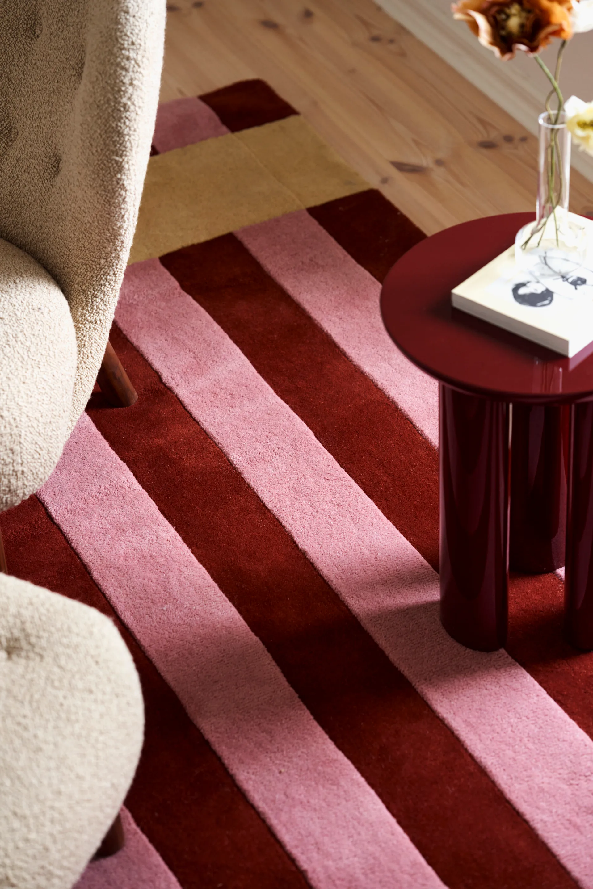 Aisles wool carpet, Red, 200x300 cm Scandi Living