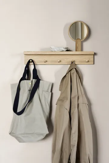 Alley coat rack with shelf - Oak - Scandi Living