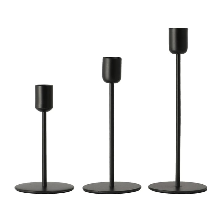 Arctic candlestick 14 cm, black Scandi Living