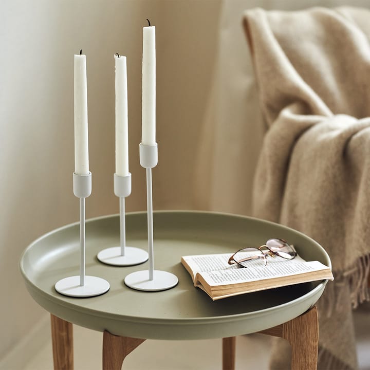 Arctic candlestick 14 cm, white Scandi Living