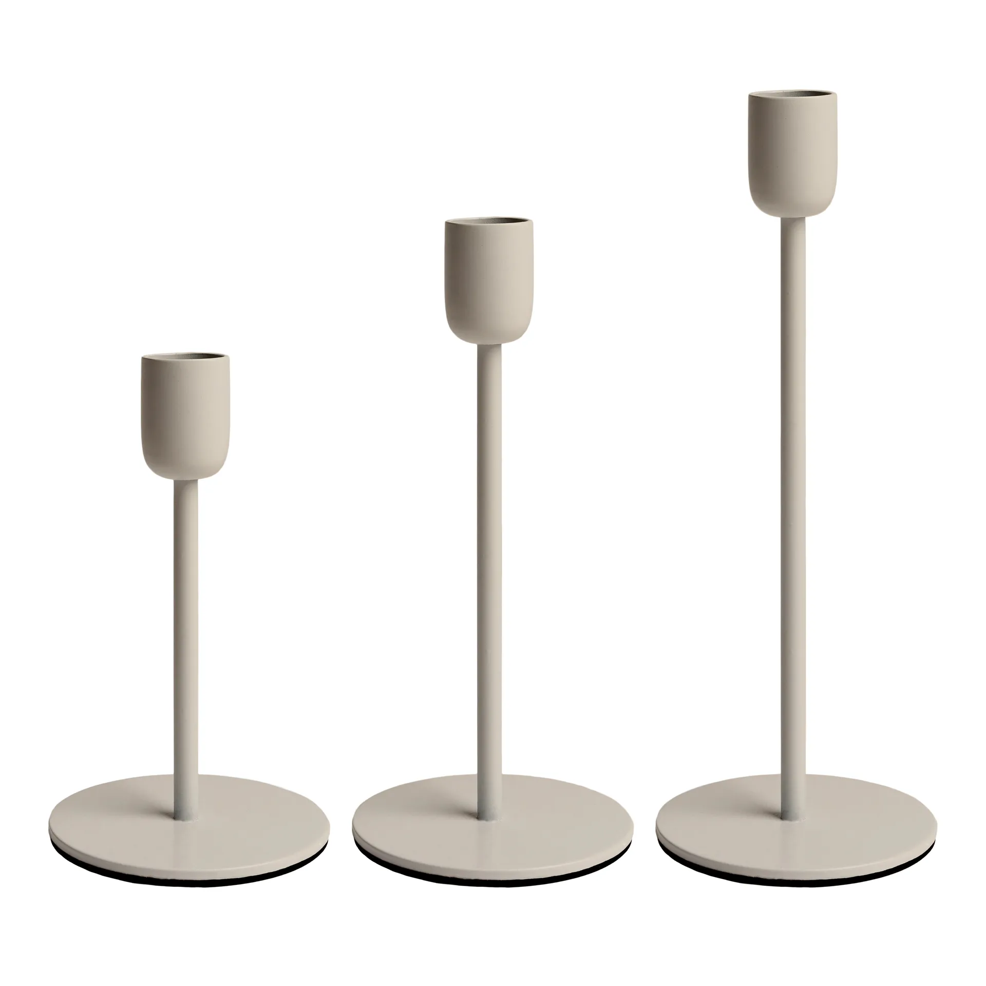 Arctic candlestick 18 cm, Beige Scandi Living