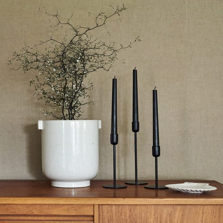 Arctic candlestick 18 cm, black Scandi Living