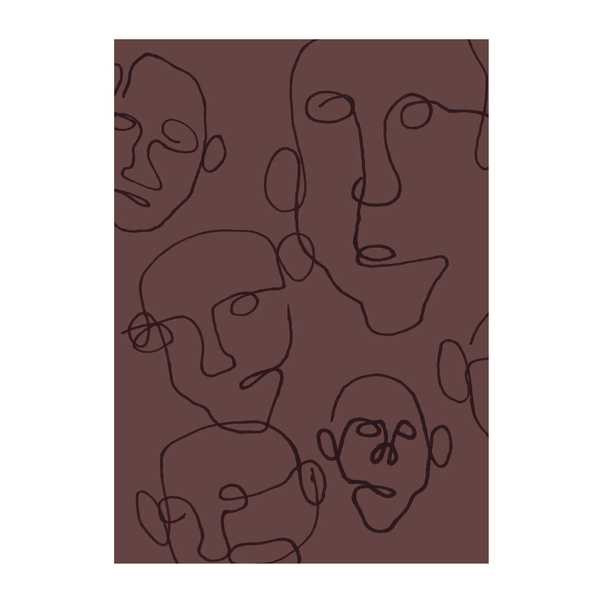 Audience poster brown, 30x40 cm Scandi Living