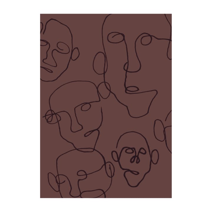 Audience poster brown, 30x40 cm Scandi Living