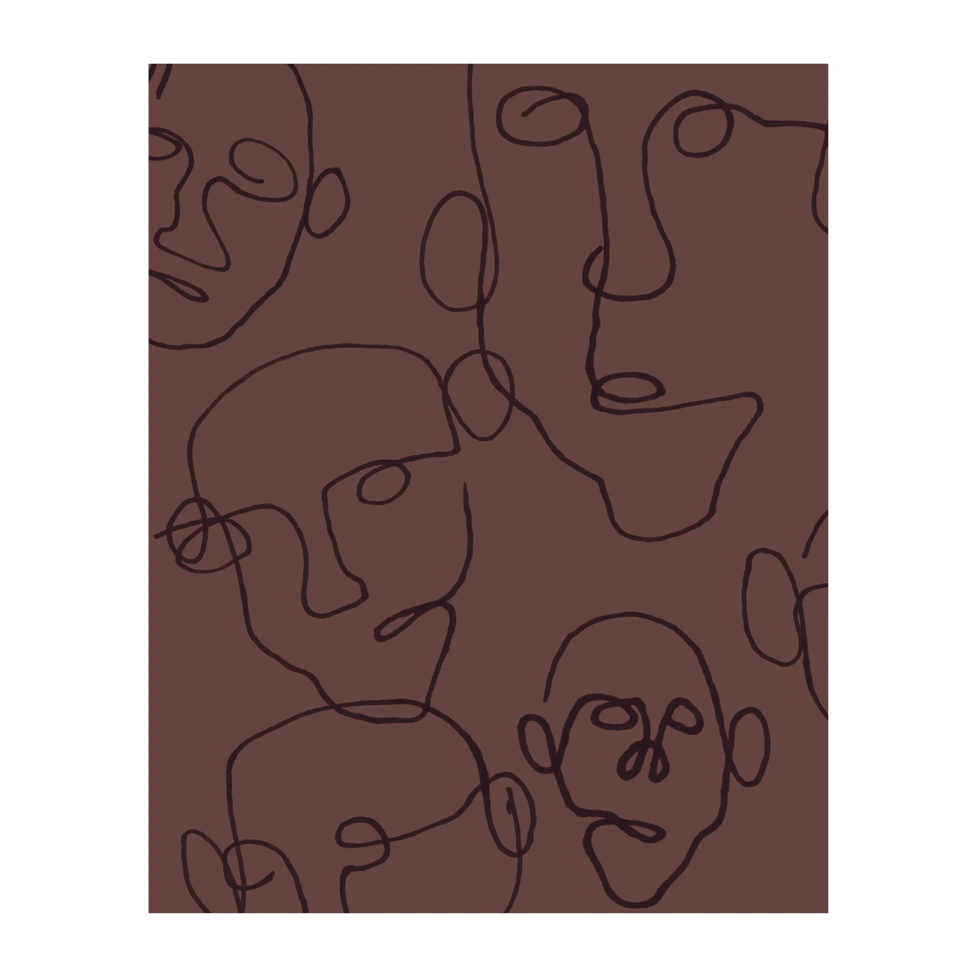 Audience poster brown, 40x50 cm Scandi Living