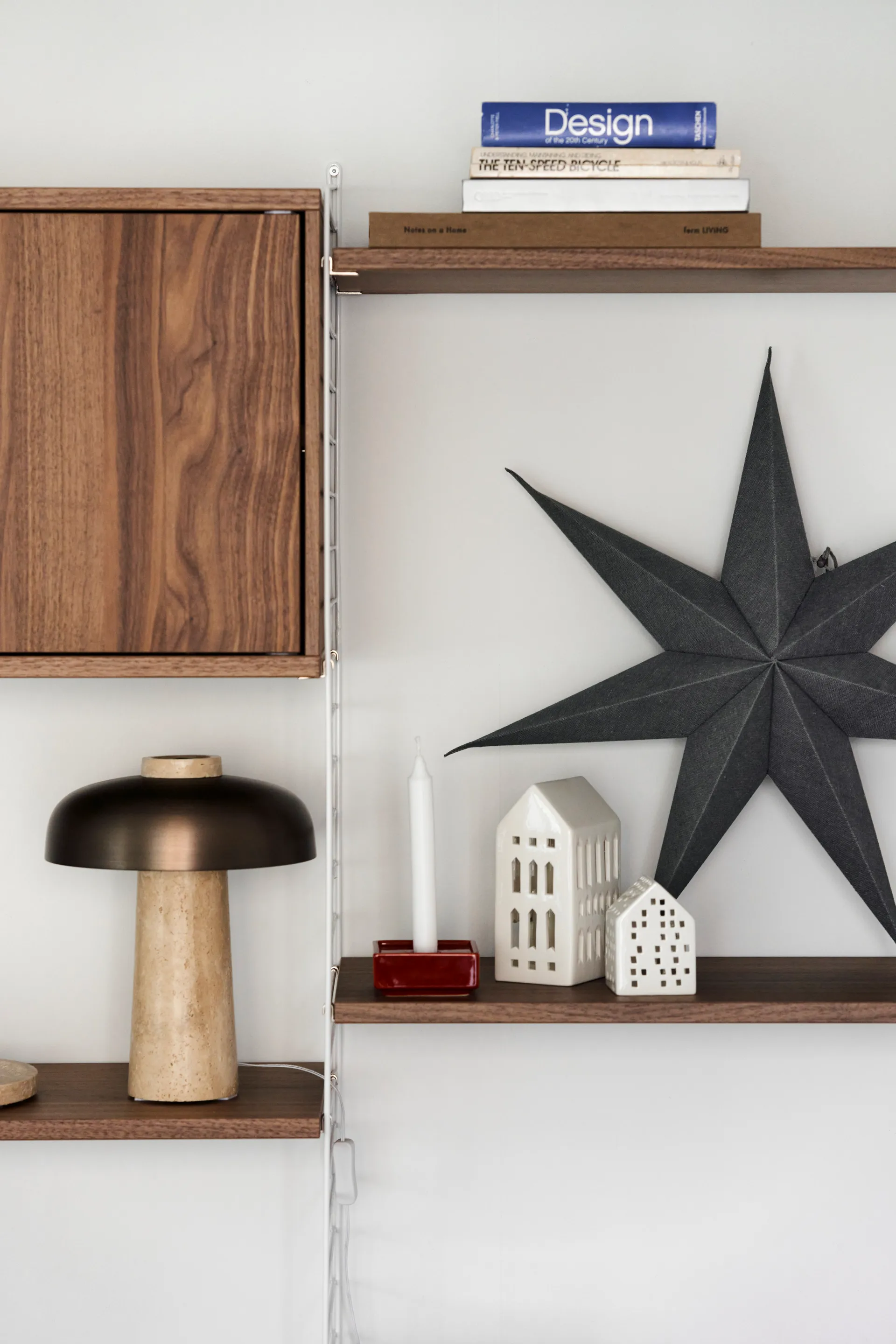 Bare advent star blue grey, 60 cm Scandi Living